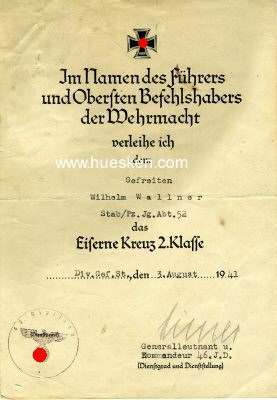Foto 2 : HIMER Kurt. Generalleutnant des Heeres, Deutscher General...