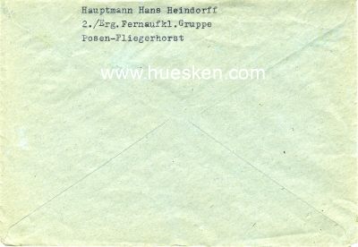 Photo 4 : HEINDORFF, Hans. Hauptmann der Luftwaffe in der...