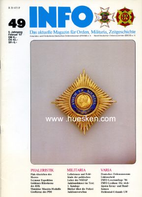 INFO. Das aktuelle Magazin für Orden, Militaria,...