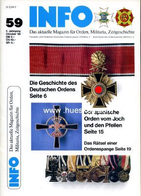 INFO. Das aktuelle Magazin für Orden, Militaria,...