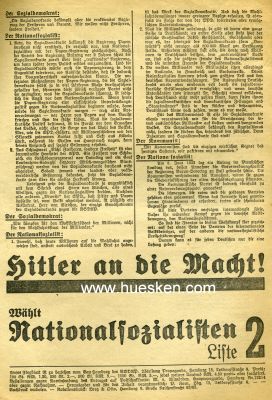NSDAP-FLUGBLATT Nr.61 '7 Hauptlügen und ihre...