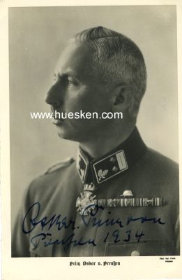 PREUSSEN - OSKAR, Prinz von Preußen, Sohn Kaiser...