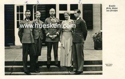 PHOTO-POSTKARTE 1938 Familie Prinz Oskar von...