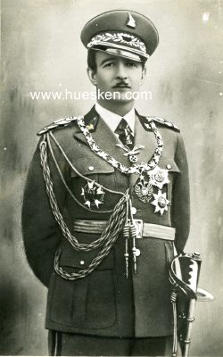 PORTRÄTPHOTO 13x8cm um 1935. König Zogu I. von...