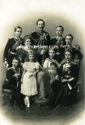 LICHTDRUCK-PHOTO 14x10cm: 'Die kaiserliche Familie'
