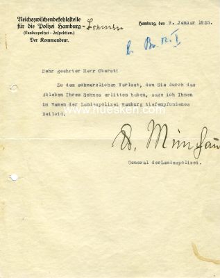 Foto 2 : MÜNCHAU, Dr. Kurt. Generalmajor der Schutzpolizei,...