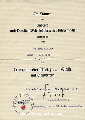 Photo 2 : FORST, Werner. Generalleutnant des Heeres, Kommandeur...