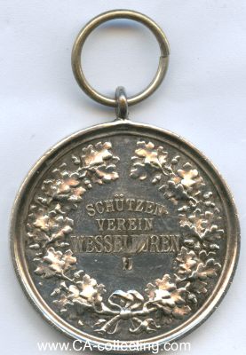 Photo 2 : WESSELBUREN. Silberne Schützenmedaille um 1900 (von...