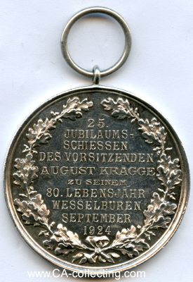 Foto 2 : WESSELBUREN. Silberne Schützenmedaille (von Oertel,...