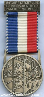 FREIWILLIGE FEUERWEHR SEESTERMÜHE. Medaille 1991....
