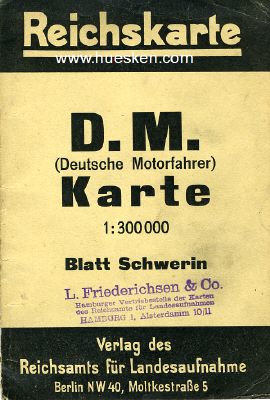 REICHSKARTE D.M. 'BLATT SCHWERIN' (Deutsche Motorfahrer)...