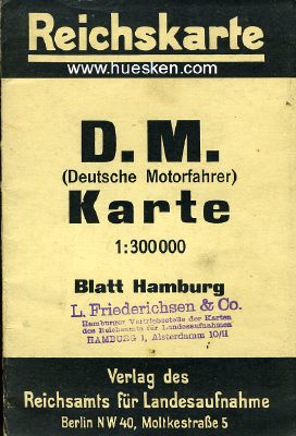 REICHSKARTE D.M. 'HAMBURG' (Deutsche Motorfahrer) M...