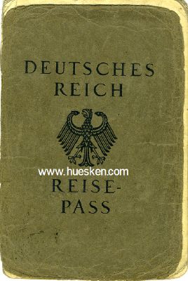REISEPASS DEUTSCHES REICH ausgestellt Escheburg 1934...
