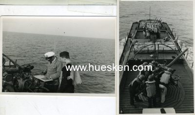 Foto 2 : 5 PHOTOS 9x13cm: Vorpostenboot, Bordgeschütze,...