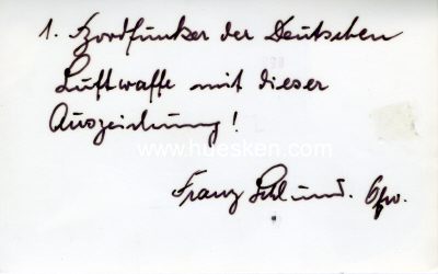 Photo 2 : SCHLUND, Franz. Hauptfeldwebel der Luftwaffe im...