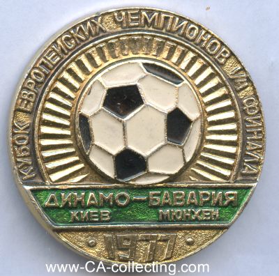 SOWJETISCHER SUPER-CUP 1977. Endspiel-Besucherabzeichen...