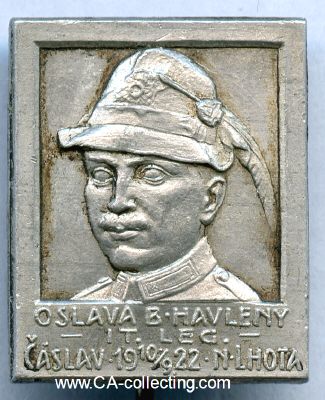VERANSTALTUNGSABZEICHEN 1922 'Oslava B. Havleny - It....