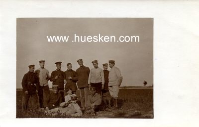 PHOTO 9x14cm: Soldaten auf einem Feld, 1915.