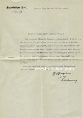 Photo 2 : TRAUTMANN, Oskar. Diplomat, 1935 Botschafter in China...
