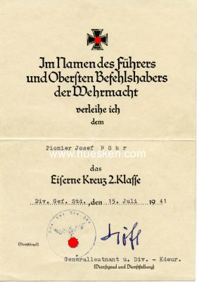 Foto 2 : HÖFL, Hugo. Generalleutnant des Heeres, Führer...