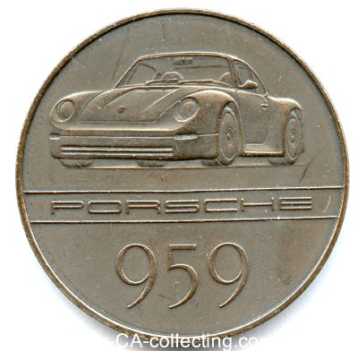 PORSCHE (Sportwagenhersteller) Stuttgart. Medaille 1985...