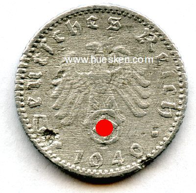 DEUTSCHES REICH. 50 Reichspfennig 1940 A, Aluminium, s.
