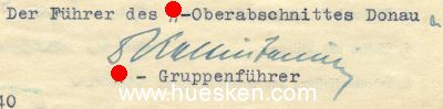 KALTENBRUNNER, Ernst. SS-Obergruppenführer und...