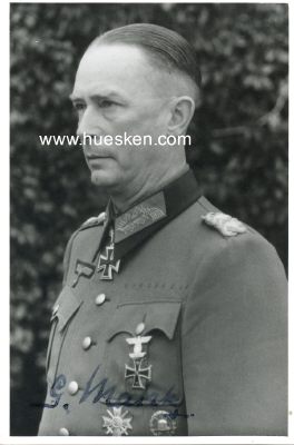 MATZKY, Gerhard. General der Infanterie, Kommandierender...