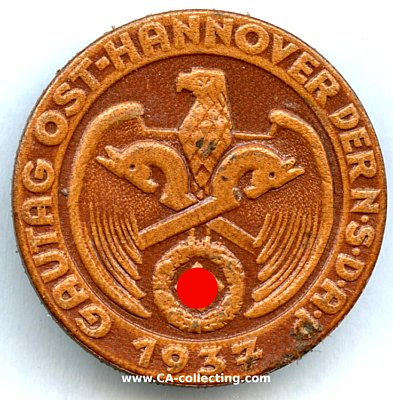VERANSTALTUNGSABZEICHEN 'Gautag Ost-Hannover der NSDAP...