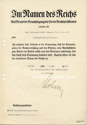Photo 2 : STOHRER, Eberhard von. Diplomat, 1937-1943 Deutscher...