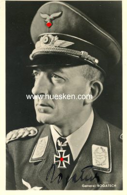 BOGATSCH, Rudolf. General der Flieger, Kommandant...