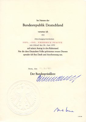 Foto 2 : HEINEMANN, Gustav. Bundespräsident und...