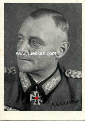MERKER, Ludwig. Generalleutnant des Heeres,...