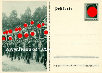 GANZSACHE-POSTKARTE zum Reichsparteitag 1937 'Deutschland...