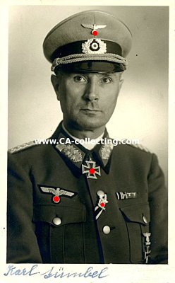 GÜMBEL, Karl. Generalleutnant des Heeres, Kommandeur...