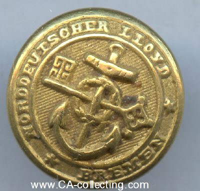 VERGOLDETER SCHRAUBKNOPF 16mm Norddeutscher Lloyd Bremen.