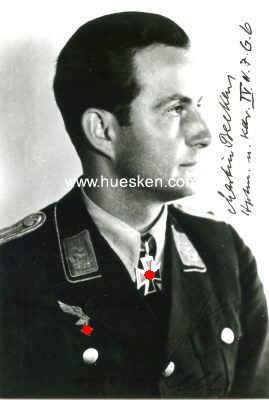 BECKER, Martin. Hauptmann der Luftwaffe, Kommandeur IV./...