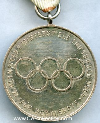 INNSBRUCK 1964. Olympia-Verdienstmedaille 1964. Bronze...