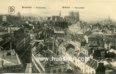 POSTKARTE BRUXELLES (BRÜSSEL). 'Panorama'.