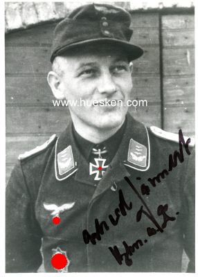 JÄHNERT, Erhard. Hauptmann der Luftwaffe, Stuka- und...