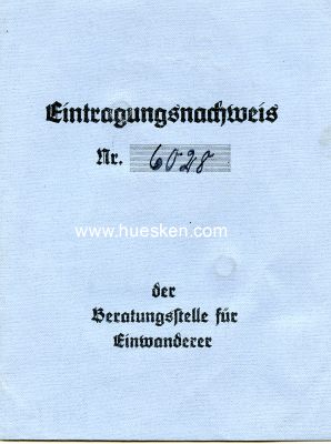 EINTRAGUNGSNACHWEIS ( AUSWEIS) NR.6028 der...