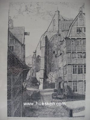Photo 2 : HAMBURGENSIE 'BEIM ZIPPELHAUS, HAMBURG 1879'....