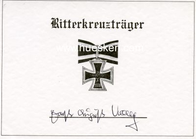 KRAG, Ernst-August. SS-Sturmbannführer, Kommandeur...