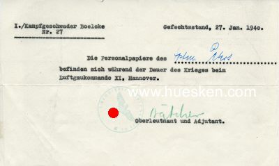 Photo 2 : BÄTCHER, Hansgeorg. Major der Luftwaffe, Kommandeur...