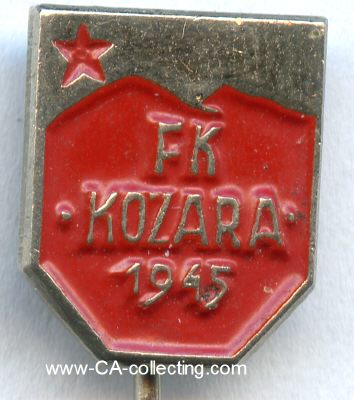FK KOZARA 1945 (Gradiska). Vereinsabzeichen...