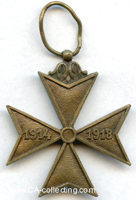 KREUZ DER DEPORTIERTEN 1914-1918. Bronze 33mm. Ohne...