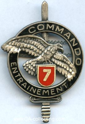 BARETTABZEICHEN 'Entrainement Commando N° 7'....