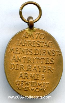 Foto 2 : JUBILÄUMSMEDAILLE FÜR DIE ARMEE 1905. Miniatur...