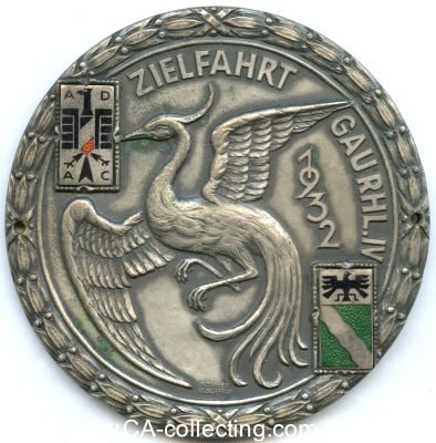 ADAC PLAKETTE 1932 'Zielfahrt Gau Rheinland 1932'. Bronze...