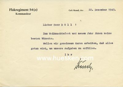 Photo 2 : KUSCH, Gerhard. Oberst der Luftwaffe, Kommandeur...